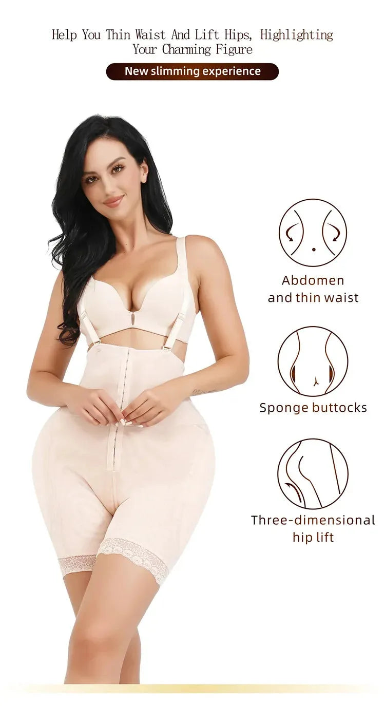 Women Bodysuit Shapewear With Hip Pads - Dabfavshop