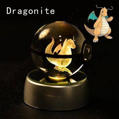 Pokémon Multi Color LED 3D Crystal Balls Collectible - Dabfavshop