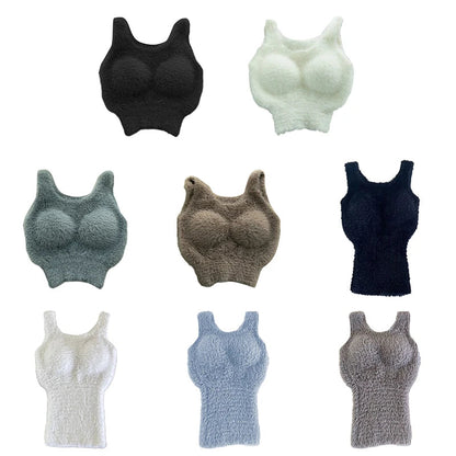 Plush Warm Wool Tank Tops Dabfavshop