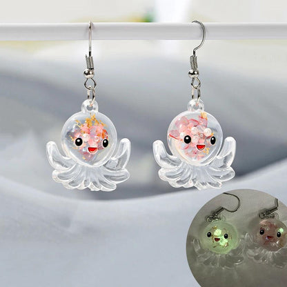 Glow In The Dark Ghost In Bottle Earrings - Dabfavshop