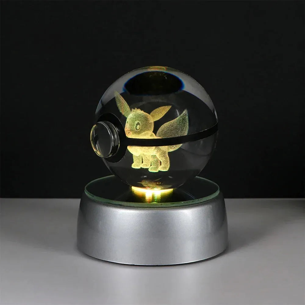 Pokemon 3D Crystal Ball LED Night Light - Dabfavshop