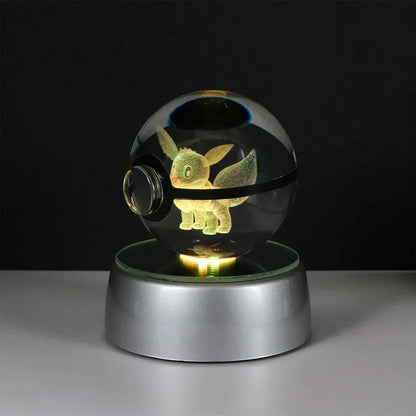 Pokemon 3D Crystal Ball LED Night Light - Dabfavshop