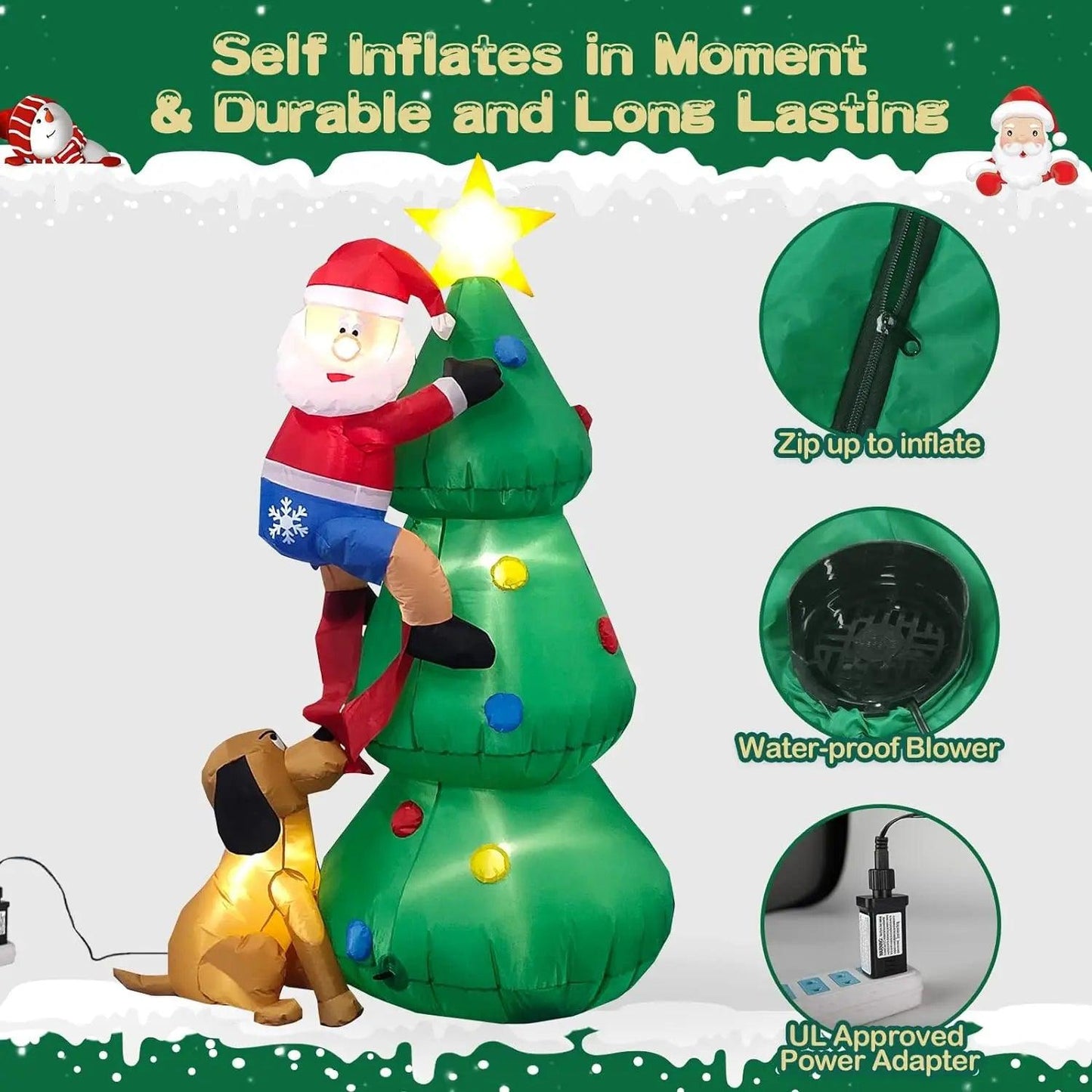 LED Lights Inflatable Christmas Decoration - Dabfavshop