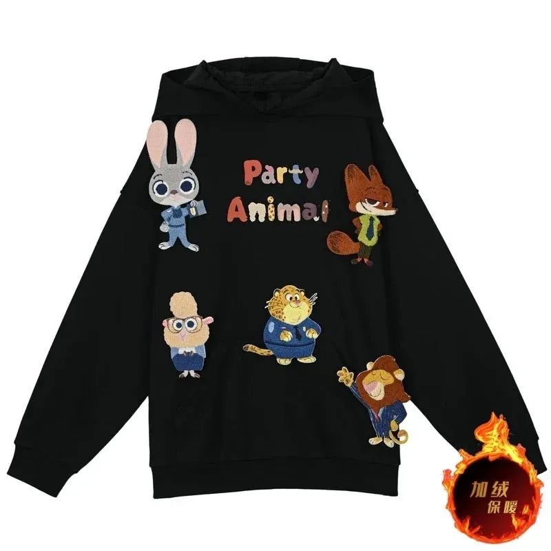 Disney Zootopia Black Hoodies - Dabfavshop