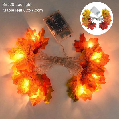 LED Autumn Maple Leaf Fairy Garland - Dabfavshop