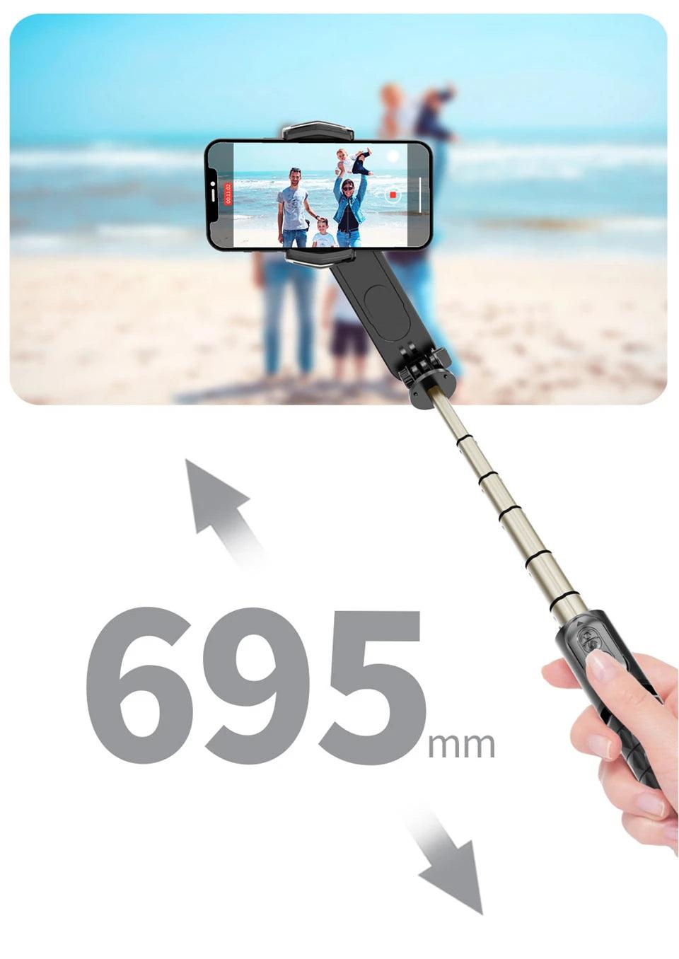 Handheld AI Stabilizer Wireless Bluetooth Selfie Stick Tripod - Dabfavshop