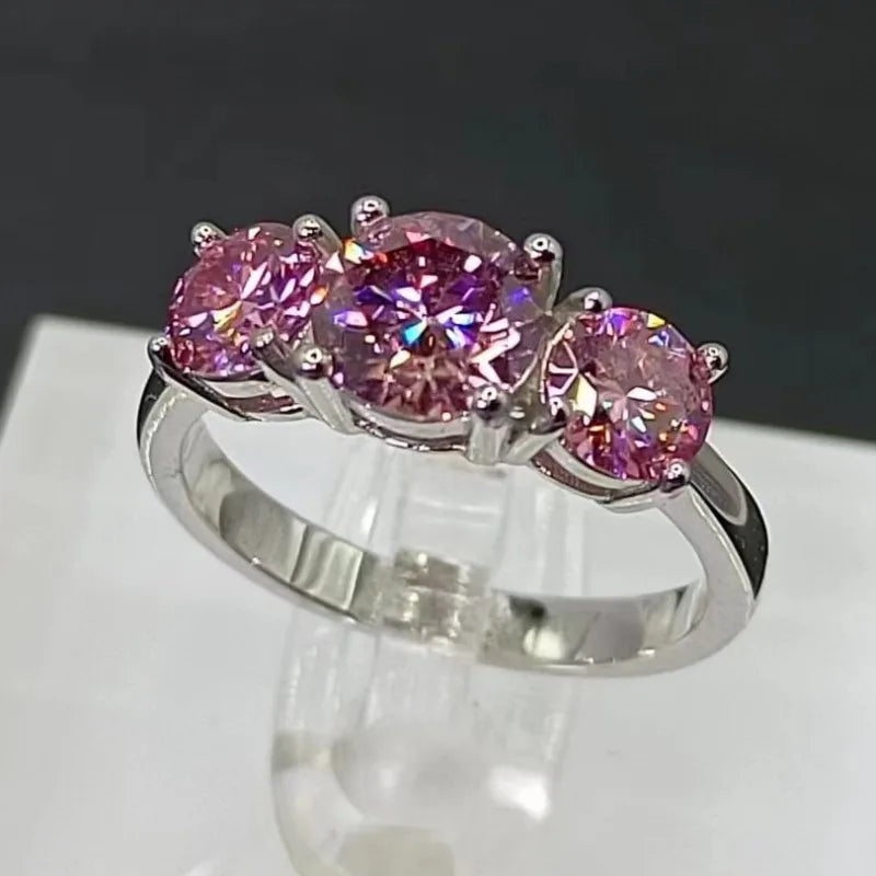 2CT Moissanite Ring VVS1 Lab Diamond Solitaire Ring Dabfavshop