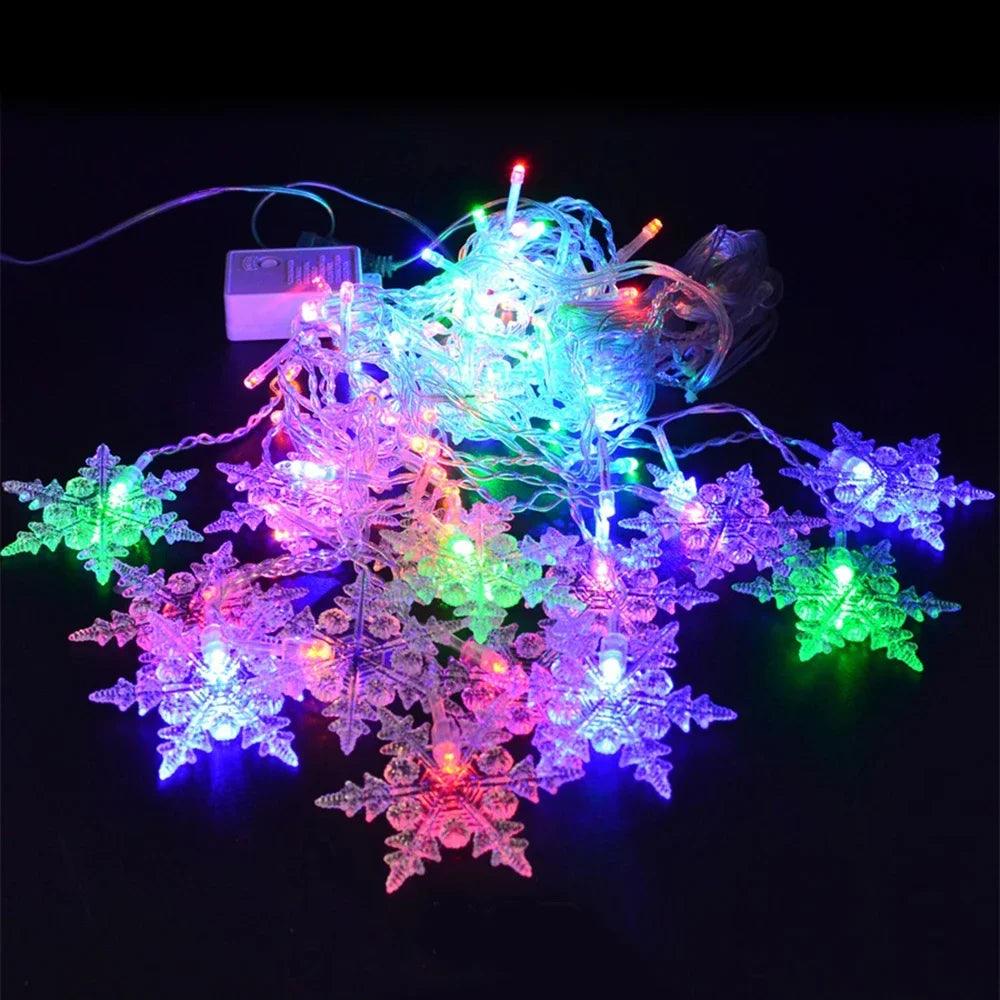 Big Sale 3.5M LED Snowflake Curtain Lights - Dabfavshop