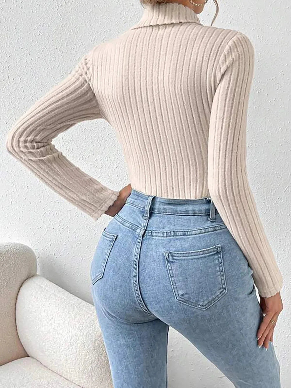 Knitted Skinny Body Suit Top - Dabfavshop