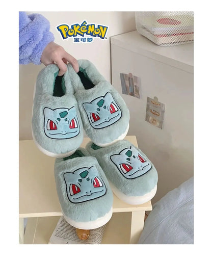 Pokémon Cotton Slippers With Velvet Insulation Anti Slip - Dabfavshop