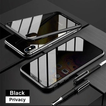 Tempered Glass With Privacy Case All In One - Dabfavshop