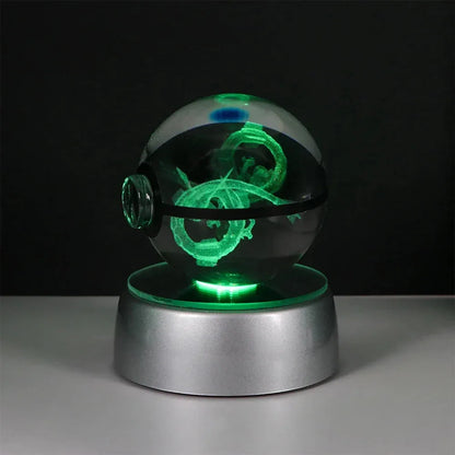 Pokemon 3D Crystal Ball LED Night Light - Dabfavshop