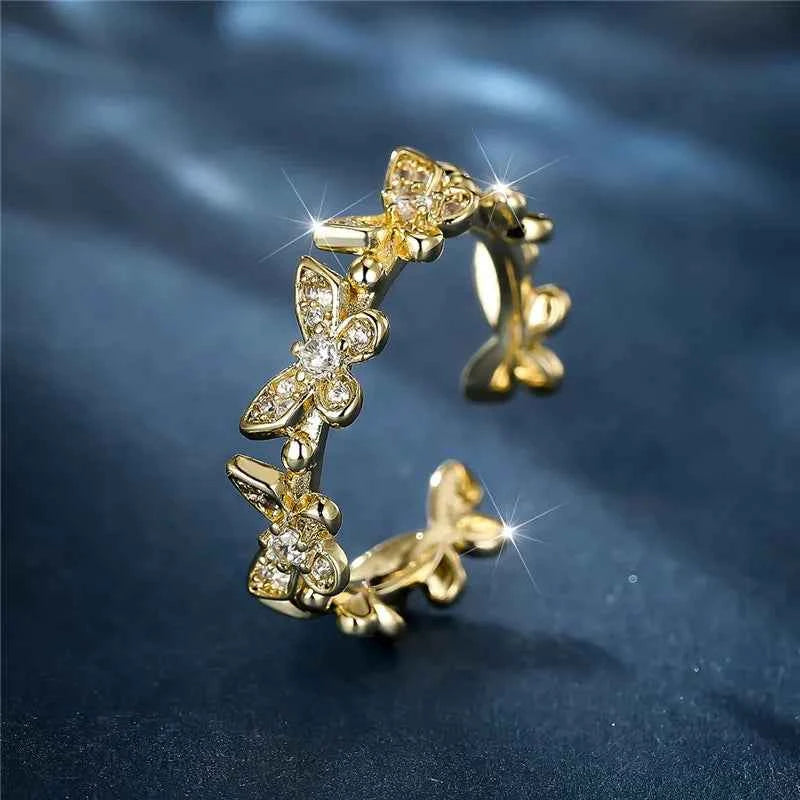 Butterfly Adjustable Ring
