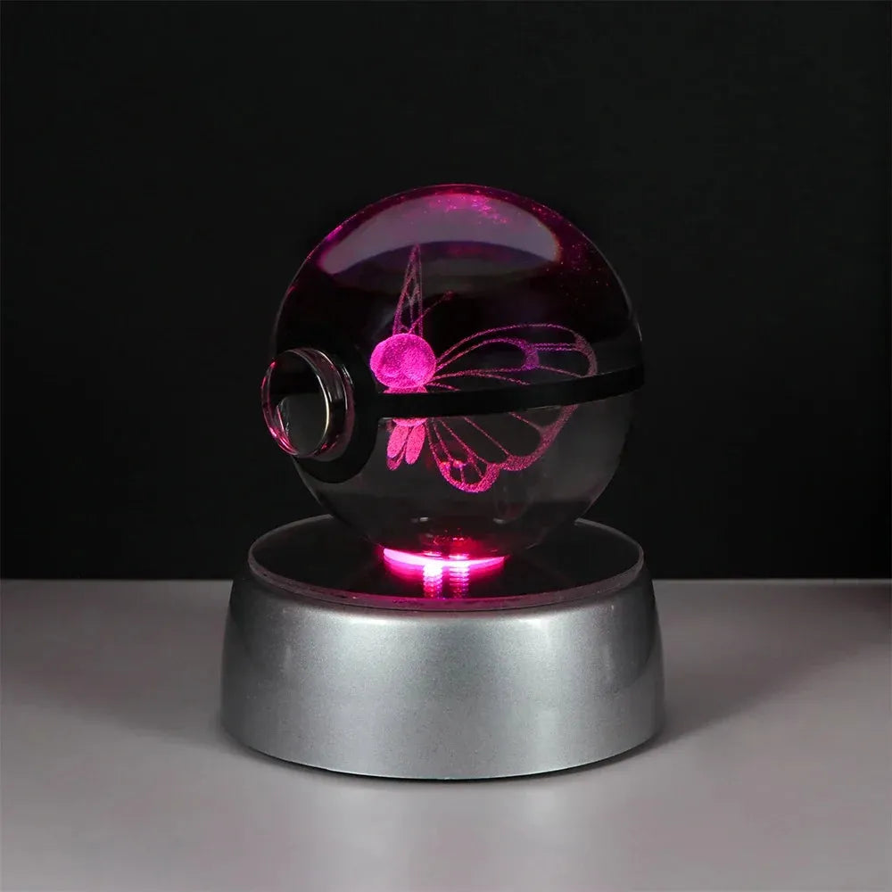 Pokemon 3D Crystal Ball Multi Color LED Light Base - Dabfavshop