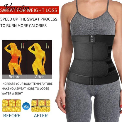 Women Waist Trainer Corset Cincher Fat Burn Sweat Strap Body Shaper - Dabfavshop