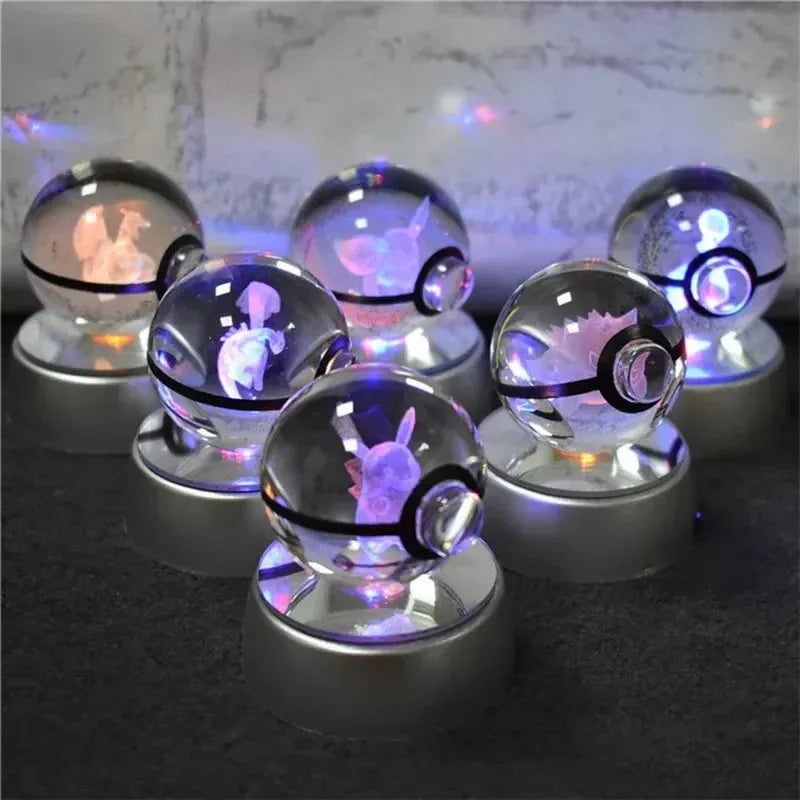 Pokémon Multi Color 3D Crystal Ball - Dabfavshop