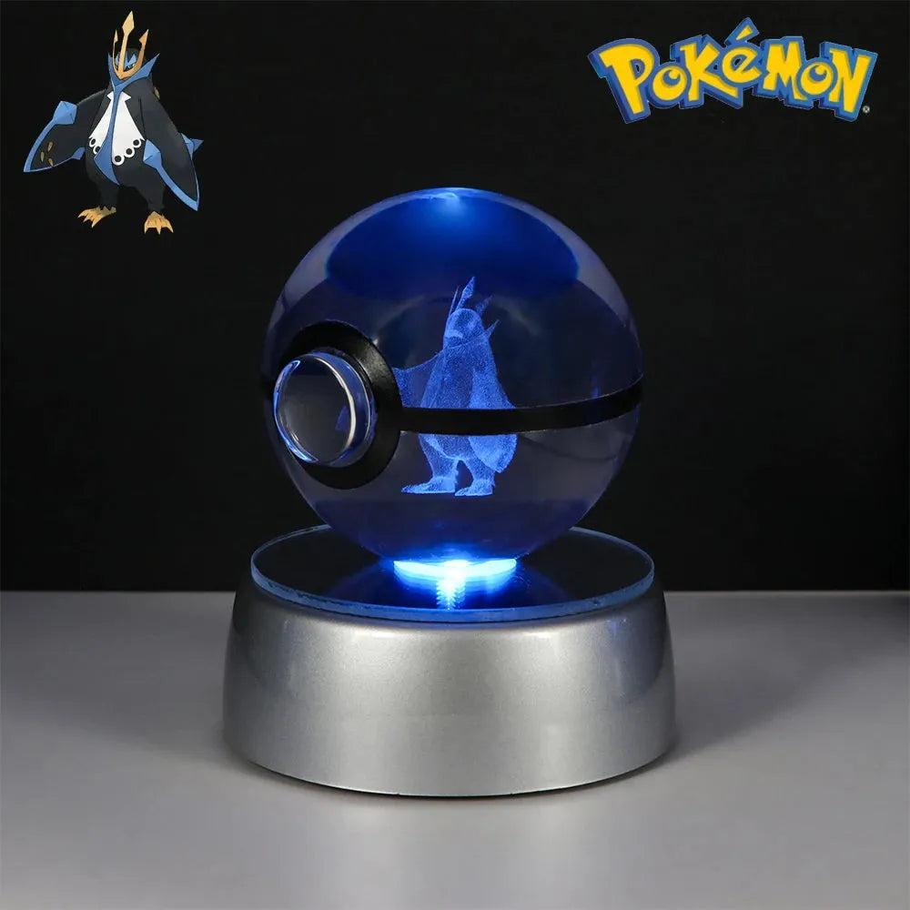 Pokemon 3D Crystal Ball Multi Color LED Light Base - Dabfavshop