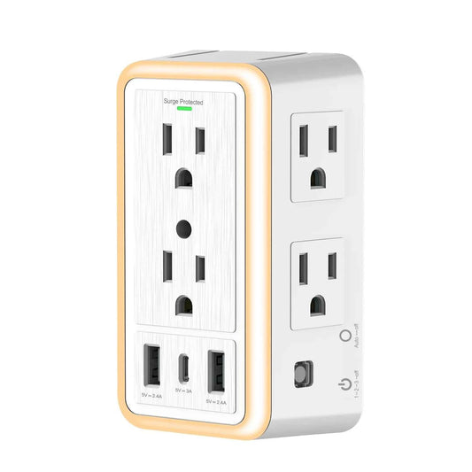 Safe Connect: Surge Protector Outlet Hub