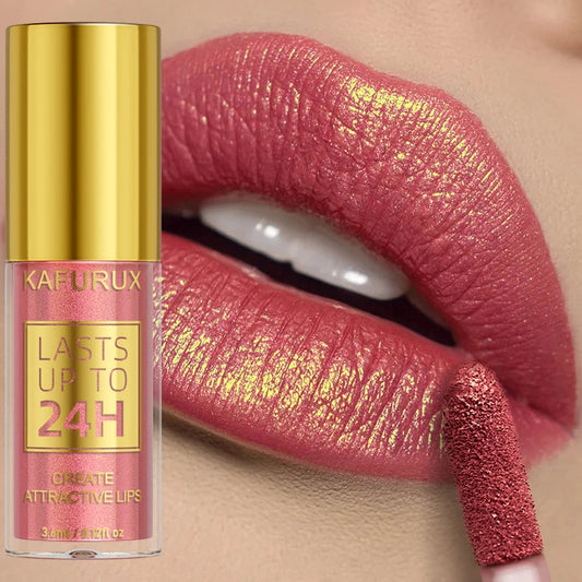 14 Colors Glitter Metallic Lip Glaze Shiny Long Lasting Lip Gloss Waterproof Liquid Lipstick Makeup Dabfavshop