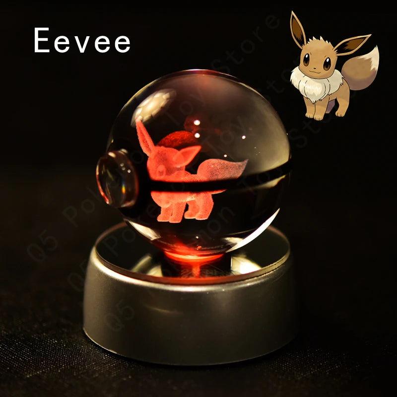 Pokémon Multi Color LED 3D Crystal Balls Collectible - Dabfavshop