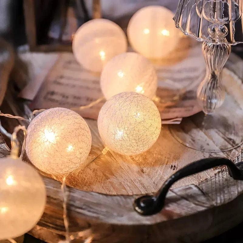 LED Cotton Ball Fairy Lights - Dabfavshop