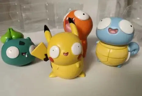 Pokémon Fool Pikachu Bulbasaur Charmander Squirtle Cute Figure Collection Model Toys - Dabfavshop