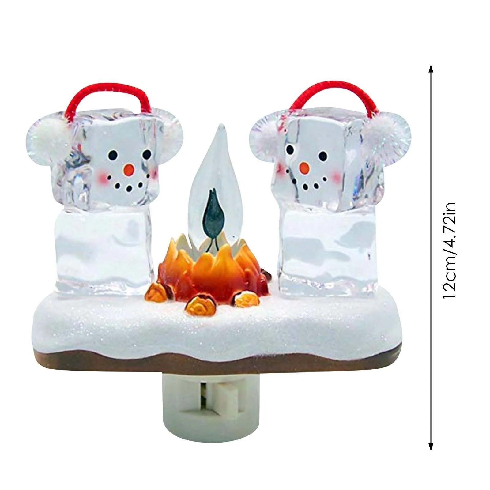 LED Snowman Campfire Flickering Nightlight - Dabfavshop