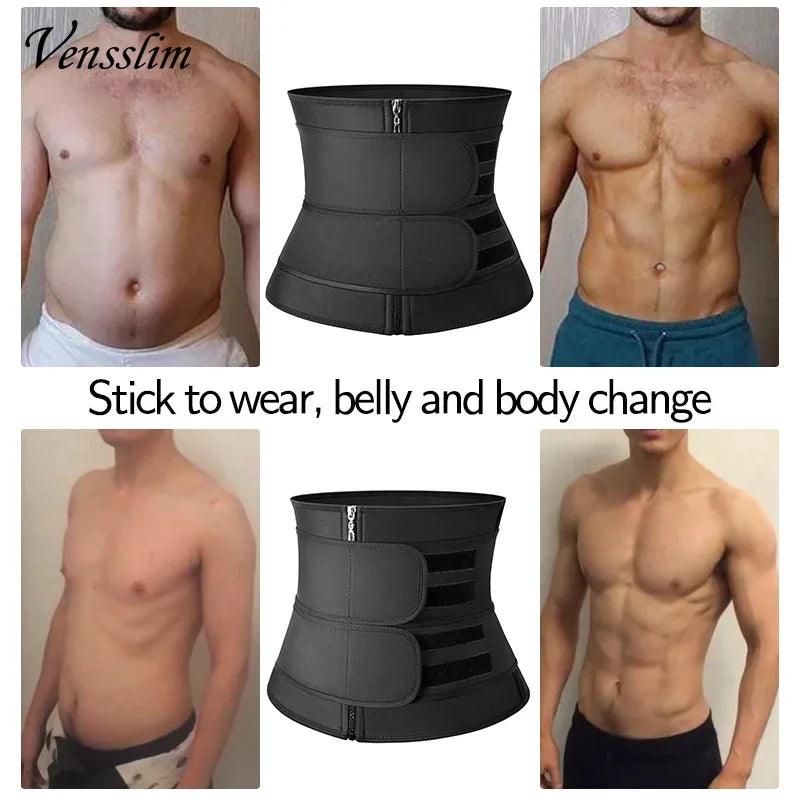 Men Waist Trainer Body Shapers Slimming Corset Sauna Sweat Strap - Dabfavshop