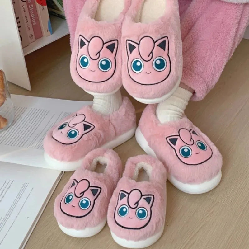 Pokémon Cotton Slippers With Velvet Insulation Anti Slip - Dabfavshop