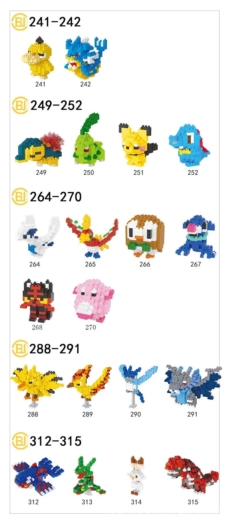 Pokémon Lego Cartoon Mini Building Block - Dabfavshop