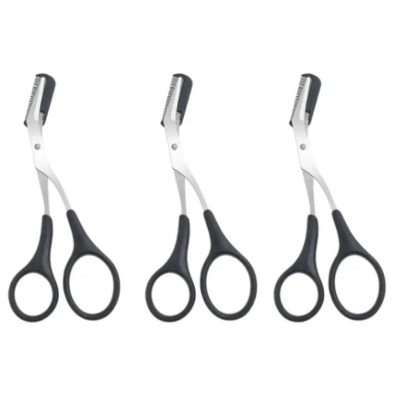 Stainless Steel Eyebrow Trimmer Scissors - Dabfavshop