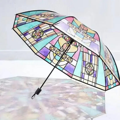 Artful Skies – Stained Glass Auto Umbrella Dabfavshop