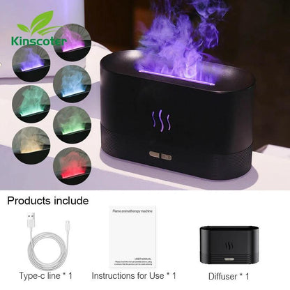 Led Essential Oil Aroma Air Humidifier Ultrasonic Cool Mist Fogger - Dabfavshop