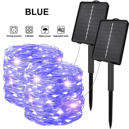 Outdoor Solar Fairy String Lights - 8 Modes, Waterproof - Dabfavshop