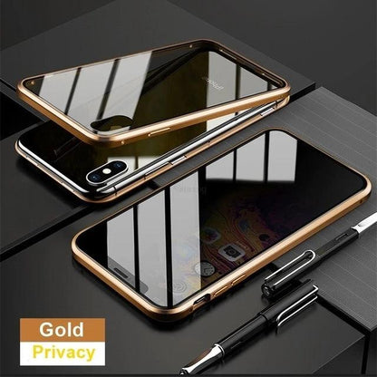 Tempered Glass With Privacy Case All In One - Dabfavshop