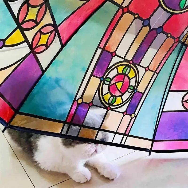 Artful Skies – Stained Glass Auto Umbrella Dabfavshop