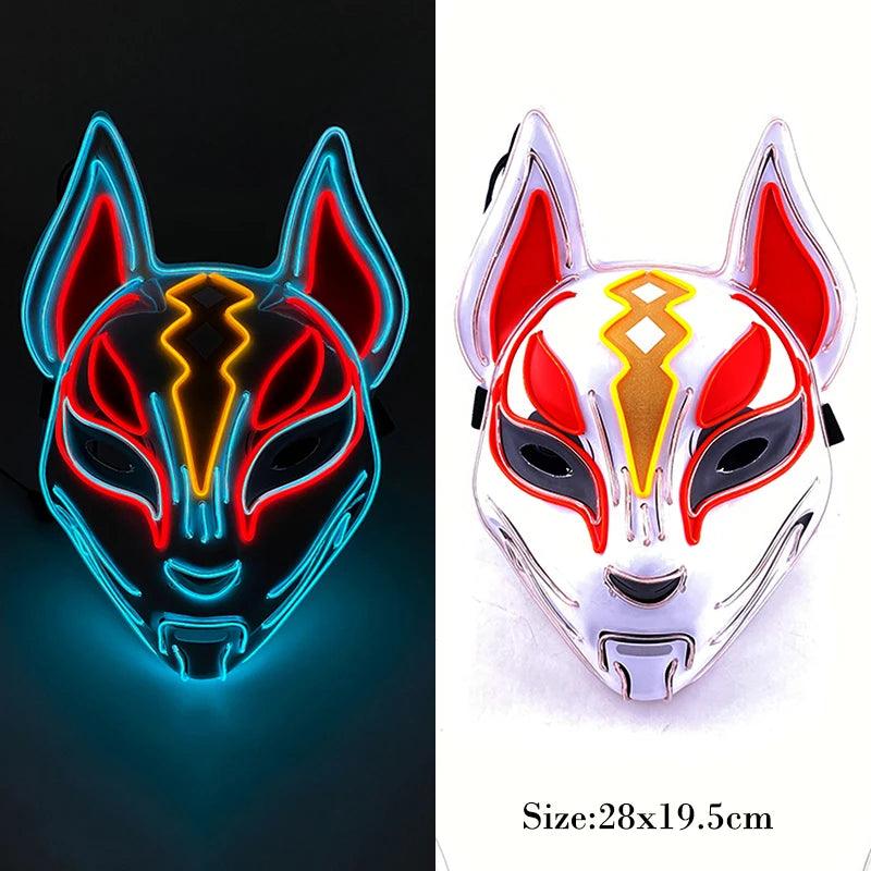 LED Luminous Fox Mask - Halloween Party Must-Have! - Dabfavshop