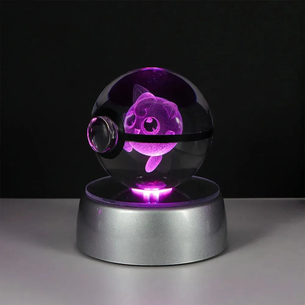 Pokemon 3D Crystal Ball LED Night Light - Dabfavshop