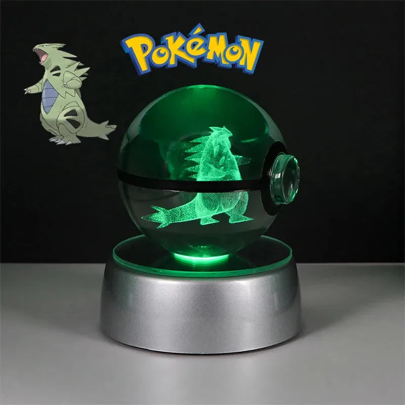 Pokemon 3D Crystal Ball Multi Color LED Light Base - Dabfavshop