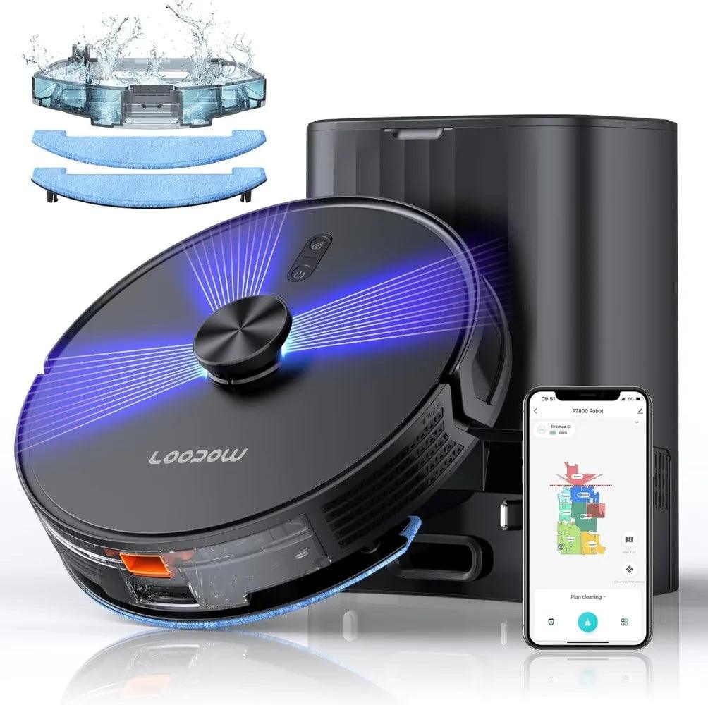 3-in-1 Robot Vacuum and Mop Combo Self Emptying With LiDAR Navigation - Dabfavshop