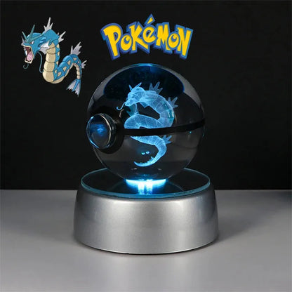 Pokemon 3D Crystal Ball Multi Color LED Light Base - Dabfavshop