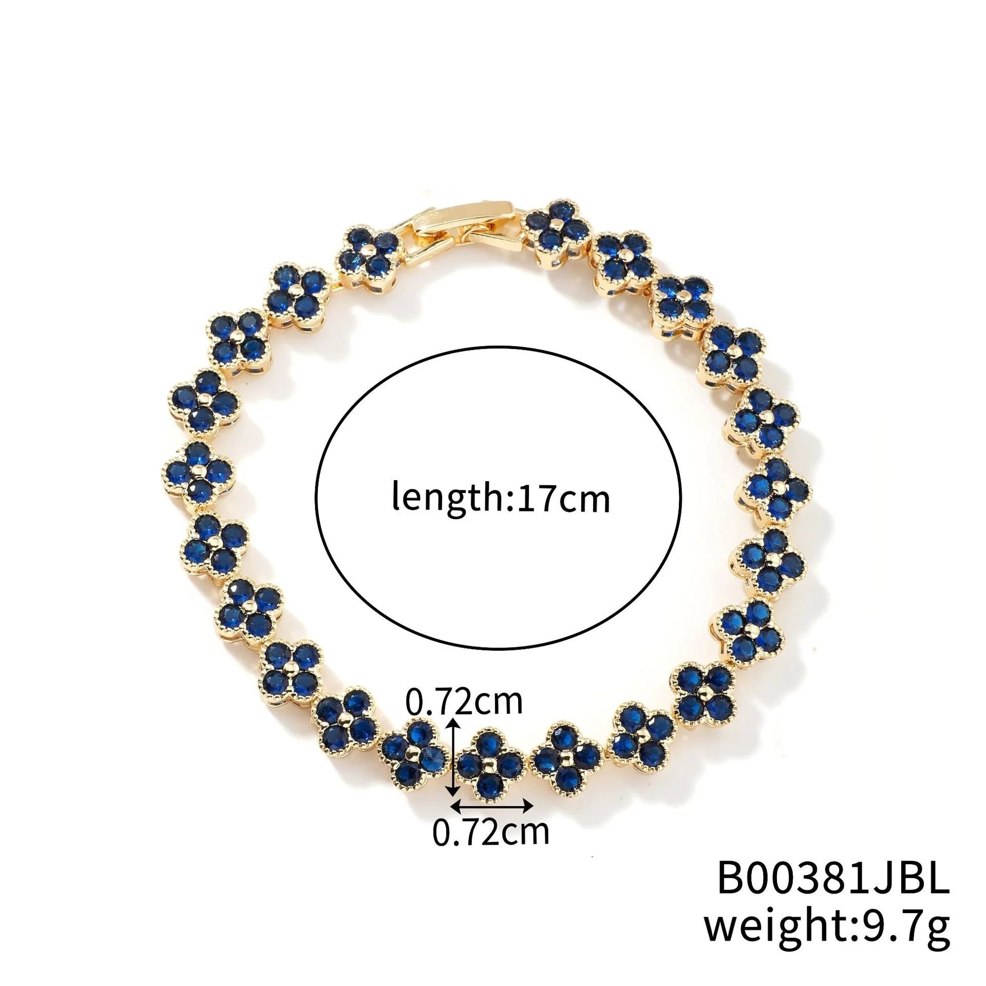 Crystal Flower Lucky Bracelet Women Personalized New Stainless Steel Bracelet Dabfavshop