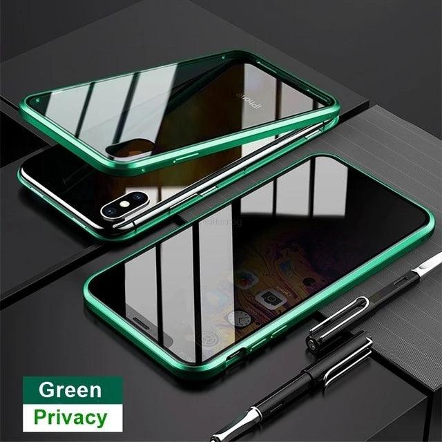 Tempered Glass With Privacy Case All In One - Dabfavshop