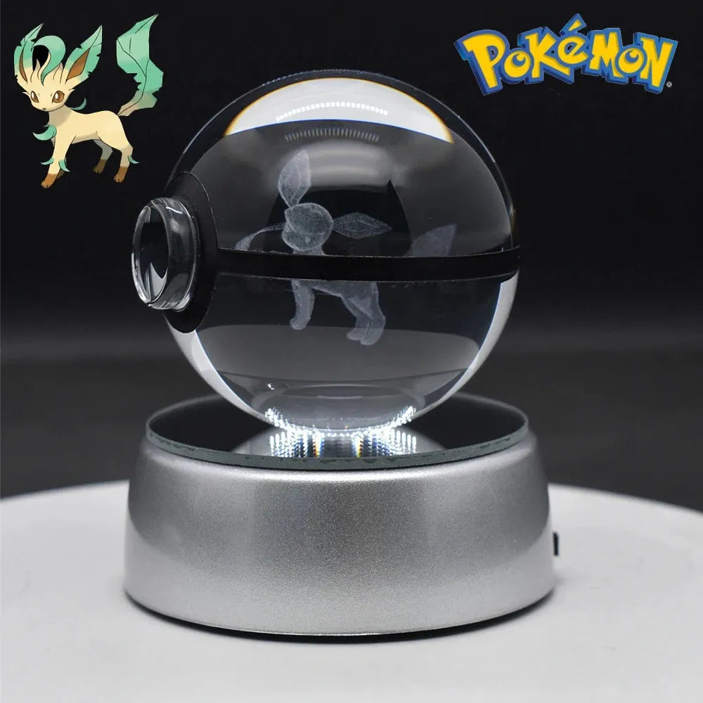 Pokemon 3D Crystal Ball Multi Color LED Light Base - Dabfavshop