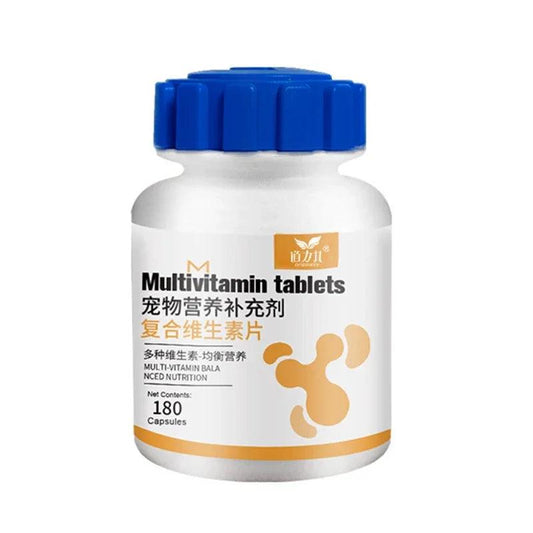 Pet Multivitamin Supplements for Beautiful Hair and Improved Immunity - 180 Tablets - Dabfavshop