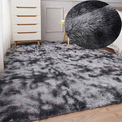 RainbowCloud Plush Rug – Soft, Fluffy & Vibrant! Dabfavshop