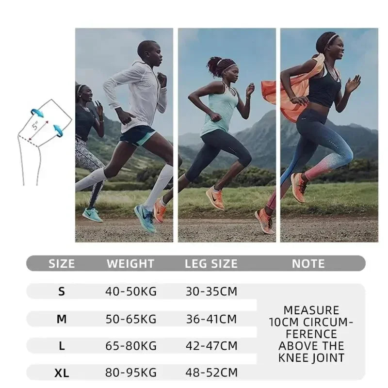 Knee Compressions Sleeve with Adjustable Straps for Running Working Out and Sports Wearing All Day Dabfavshop