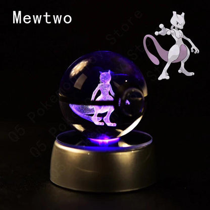 Pokémon Multi Color LED 3D Crystal Balls Collectible - Dabfavshop