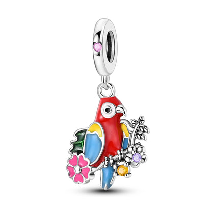 Red Charm Bead Original 925 Silver Fit Bracelet Pendant Diy Car Coffee Cherry For Woman Jewelry Dabfavshop