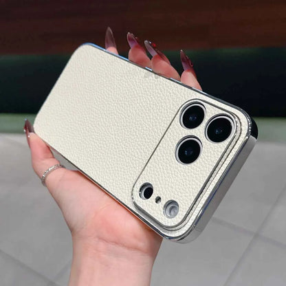 Leather Phone Case For iPhone Luxury Large Window Shockproof Cover